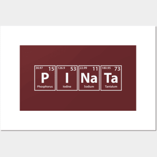 Pinata (P-I-Na-Ta) Periodic Elements Spelling Posters and Art